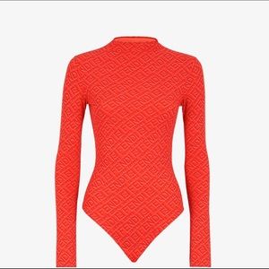 🆕🆕 Fendi x Skims Mock Neck Long Sleeve Bodysuit❤️‍🔥 Georgia